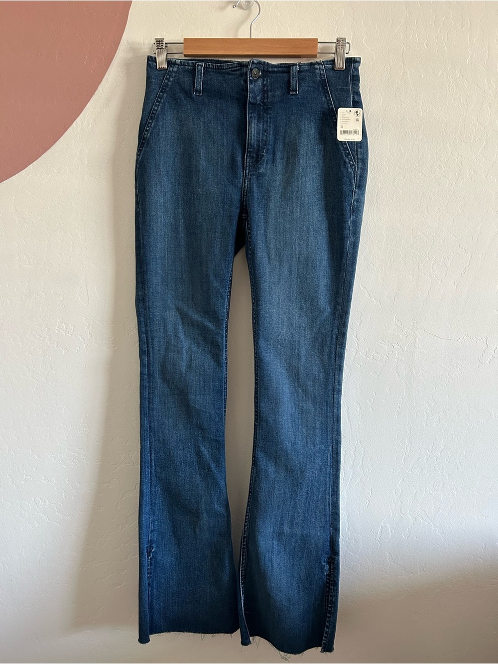 We The Free Dark Blue Flare Jeans